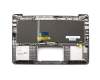 Clavier incl. topcase DE (allemand) noir/gris avec rétro-éclairage original pour Asus ZenBook UX410UQ