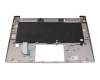 Clavier incl. topcase DE (allemand) noir/gris avec rétro-éclairage original pour HP ZBook Studio G8