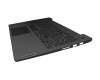 Clavier incl. topcase DE (allemand) noir/gris avec rétro-éclairage original pour Lenovo IdeaPad 5-15ITL05 (82FG)
