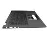 Clavier incl. topcase DE (allemand) noir/gris avec rétro-éclairage original pour Lenovo IdeaPad Flex 5-14ALC05 (82HU)