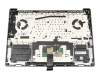Clavier incl. topcase DE (allemand) noir/gris avec rétro-éclairage original pour Lenovo IdeaPad Pro 5-14APH8 (83AM)