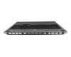 Clavier incl. topcase DE (allemand) noir/gris avec rétro-éclairage original pour Lenovo Legion 5-16IRX9 (83DG/83EW)