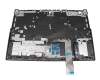 Clavier incl. topcase DE (allemand) noir/gris avec rétro-éclairage original pour Lenovo Legion Pro 5-16ACH6H (82JQ) JVHFC1