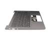 Clavier incl. topcase DE (allemand) noir/gris avec rétro-éclairage original pour Lenovo ThinkBook 13s G3 ACN (20YA)
