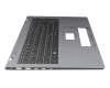 Clavier incl. topcase DE (allemand) noir/gris avec rétro-éclairage original pour Medion Akoya E16419 (NS16IRL)