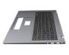 Clavier incl. topcase DE (allemand) noir/gris avec rétro-éclairage original pour Medion Akoya E16419 (NS16IRL)
