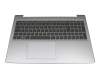 Clavier incl. topcase DE (allemand) noir/gris avec rétro-éclairage original pour Medion Akoya S17405 (M17TUN)