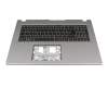 Clavier incl. topcase DE (allemand) noir/gris original pour Acer Aspire Go 17 (AG17-31P)