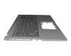 Clavier incl. topcase DE (allemand) noir/gris original pour Asus ExpertBook P1 P1511CEA