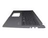 Clavier incl. topcase DE (allemand) noir/gris original pour Asus P1511CJA