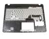 Clavier incl. topcase DE (allemand) noir/gris original pour Asus VivoBook 15 F507UA