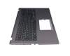 Clavier incl. topcase DE (allemand) noir/gris original pour Asus VivoBook 15 F509UA