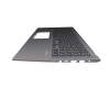 Clavier incl. topcase DE (allemand) noir/gris original pour Asus VivoBook 15 F512FA