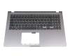 Clavier incl. topcase DE (allemand) noir/gris original pour Asus VivoBook 15 X509FL