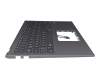 Clavier incl. topcase DE (allemand) noir/gris original pour Asus VivoBook 15 X512DK