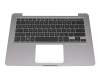 Clavier incl. topcase DE (allemand) noir/gris original pour Asus VivoBook S14 S406UA