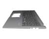 Clavier incl. topcase DE (allemand) noir/gris original pour Asus X515UA