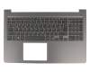 Clavier incl. topcase DE (allemand) noir/gris original pour Dell Vostro 15 (5568)