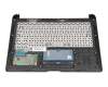 Clavier incl. topcase DE (allemand) noir/gris original pour Fujitsu Stylistic Q616