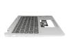Clavier incl. topcase DE (allemand) noir/gris original pour Lenovo IdeaPad Flex 5-14IAU7 (82R7/82TA)