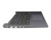 Clavier incl. topcase DE (allemand) noir/gris original pour Lenovo IdeaPad Slim 3-14IAH8 (83EQ)