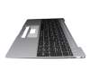 Clavier incl. topcase DE (allemand) noir/gris original pour Medion Akoya E15307 (NS15AD)