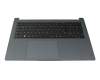 Clavier incl. topcase DE (allemand) noir/gris original pour Medion Akoya P17619