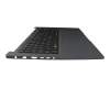 Clavier incl. topcase DE (allemand) noir/gris original pour Medion Akoya P17619