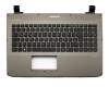 Clavier incl. topcase DE (allemand) noir/gris original pour Medion Akoya S6615T (US55INE1)