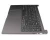 Clavier incl. topcase DE (allemand) noir/gris original pour Samsung Galaxy Book2 15 (NP750XED)