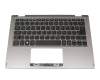 Clavier incl. topcase DE (allemand) noir/gris original pour Toshiba Satellite S50W-C