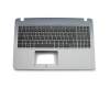 Clavier incl. topcase DE (allemand) noir/gris support ODD inclus original pour Asus VivoBook R540LA