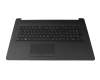 Clavier incl. topcase DE (allemand) noir/noir (DVD) (Optique : motif grossier) pour HP 17-by2000