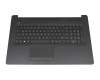 Clavier incl. topcase DE (allemand) noir/noir (PTP/sans DVD) pour HP 17-by3000