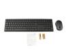 Clavier incl. topcase DE (allemand) noir/noir (sans fil), souris et piles incluses original pour Acer Aspire C24-865