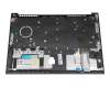 Clavier incl. topcase DE (allemand) noir/noir avec mouse stick sans rétroéclairage original pour Lenovo ThinkPad E14 (20RA/20RB)