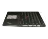 Clavier incl. topcase DE (allemand) noir/noir avec pointeur pour Lenovo ThinkPad T490 (20Q9/20QH)