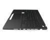 Clavier incl. topcase DE (allemand) noir/noir avec rétro-éclairage (ASUS Dial) original pour Asus ProArt StudioBook Pro 16 OLED W7600H5A