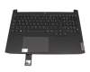 Clavier incl. topcase DE (allemand) noir/noir avec rétro-éclairage (BL Blanc) original pour Lenovo IdeaPad Gaming 3-15ACH6 (82K2/82MJ)