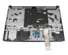Clavier incl. topcase DE (allemand) noir/noir avec rétro-éclairage (BL Blanc) original pour Lenovo IdeaPad Gaming 3-15ACH6 (82K2/82MJ)