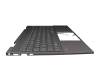 Clavier incl. topcase DE (allemand) noir/noir avec rétro-éclairage (Nightfall Black) original pour HP Envy x360 15-ee0000