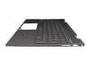 Clavier incl. topcase DE (allemand) noir/noir avec rétro-éclairage (Nightfall Black) original pour HP Envy x360 15-ee0000