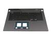 Clavier incl. topcase DE (allemand) noir/noir avec rétro-éclairage (RGB Per-Key) original pour Asus G713RW