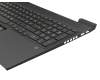 Clavier incl. topcase DE (allemand) noir/noir avec rétro-éclairage (carte graphique RTX) original pour HP Victus 16-e1000