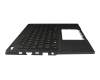 Clavier incl. topcase DE (allemand) noir/noir avec rétro-éclairage 1 ZONE (WHITE) original pour Asus TUF Gaming A14 FA401UV