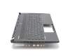 Clavier incl. topcase DE (allemand) noir/noir avec rétro-éclairage Multicolor original pour Exone go Workstation 1535