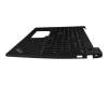 Clavier incl. topcase DE (allemand) noir/noir avec rétro-éclairage et mouse stick original pour Lenovo ThinkPad E16 G2 (21M5/21M6)