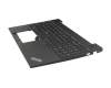 Clavier incl. topcase DE (allemand) noir/noir avec rétro-éclairage et mouse stick original pour Lenovo ThinkPad E16 Gen 1 (21JQ)