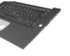 Clavier incl. topcase DE (allemand) noir/noir avec rétro-éclairage et mouse stick original pour Lenovo ThinkPad P1 Gen 1 (20MD/20ME)