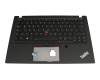 Clavier incl. topcase DE (allemand) noir/noir avec rétro-éclairage et mouse stick original pour Lenovo ThinkPad T14s Gen 1 (20UH/20UJ)